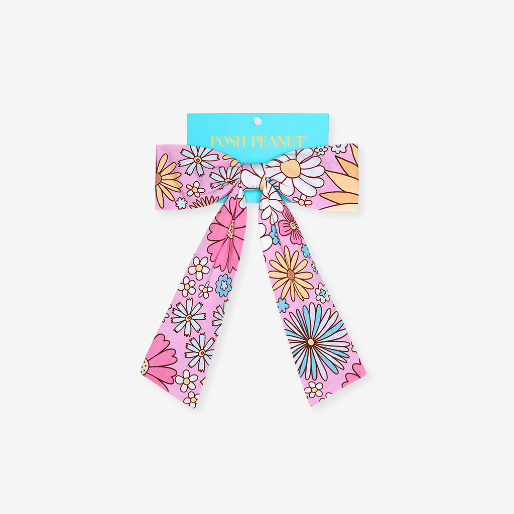 Presley Pink Luxe Bow Hair Clip