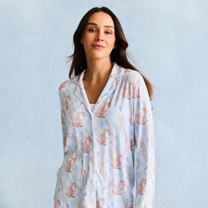 Disney Olaf & Sven Women's Luxe Pajama Pant Set