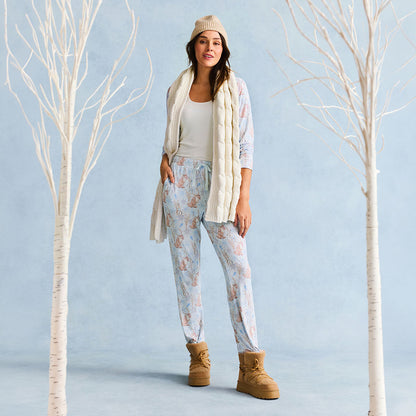 Disney Olaf & Sven Women's Luxe Pajama Pant Set
