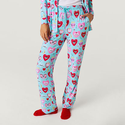 Sweet Fiona Women's Luxe Pajama Pant Set