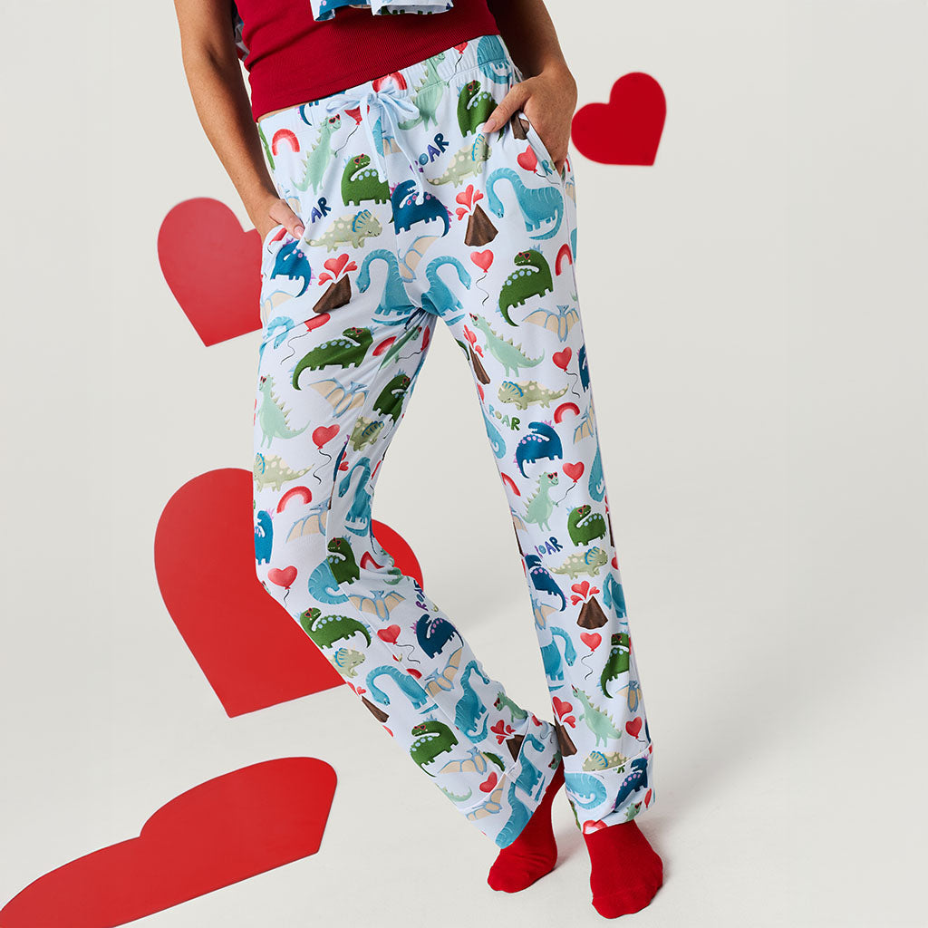 Valentinosaurs Women's Luxe Pajama Pant Set