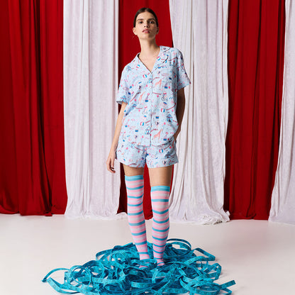 Cirque Royal Women's Twill Pajama Short Set
