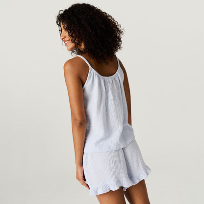 Halogen Blue Women's Cotton Crinkle Cami