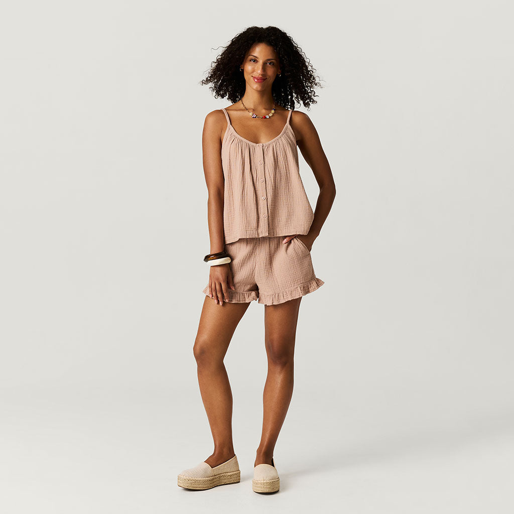 Macchiato Women's Cotton Crinkle Cami