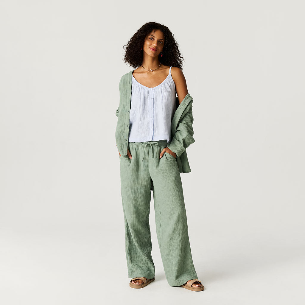 Soft Jade Women's Cotton Crinkle Pants