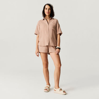 Macchiato Women's Cotton Crinkle Short Set