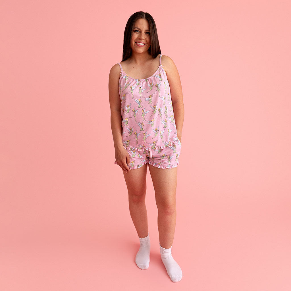 Disney Tinker Bell Women's Ruffled Cami Short Set