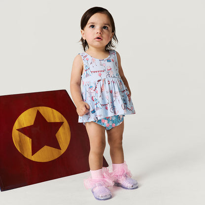 Cirque Royal Peplum Bummie Set