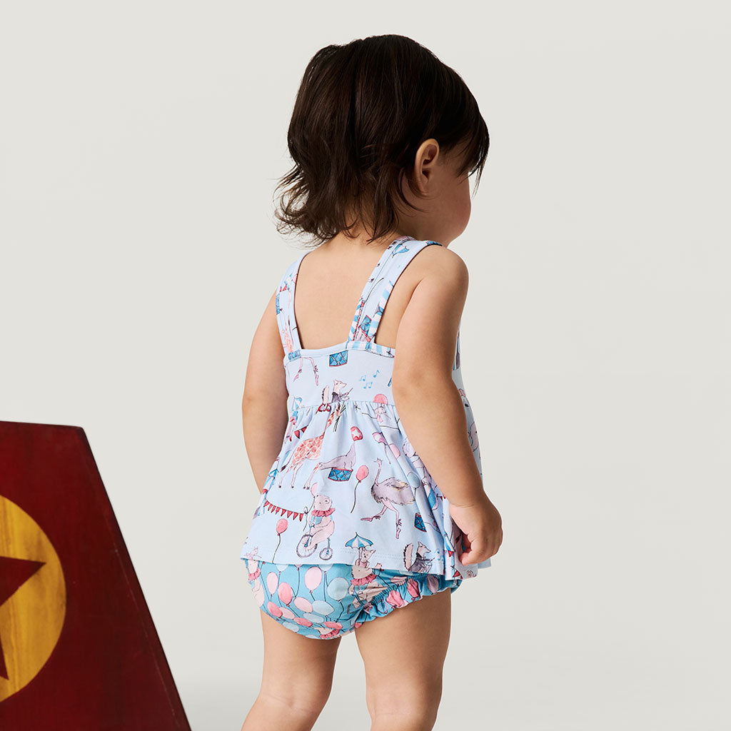 Cirque Royal Peplum Bummie Set