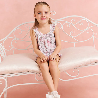 Irene Ruffled Tank Short Set
