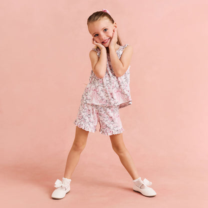 Irene Ruffled Tank Short Set