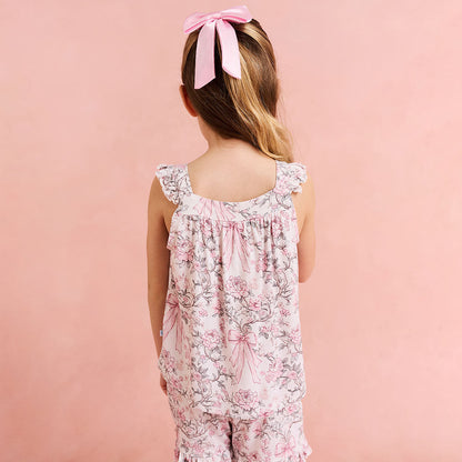 Irene Ruffled Tank Short Set