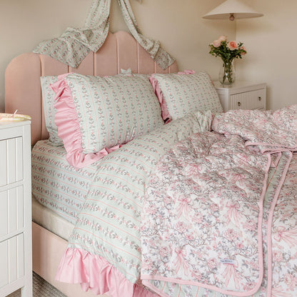 Irene Reversible Ruffled Duvet Cover
