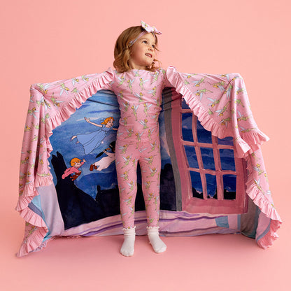 Disney Tinker Bell & Peter Pan Ruffled Luxe Patoo® Blanket