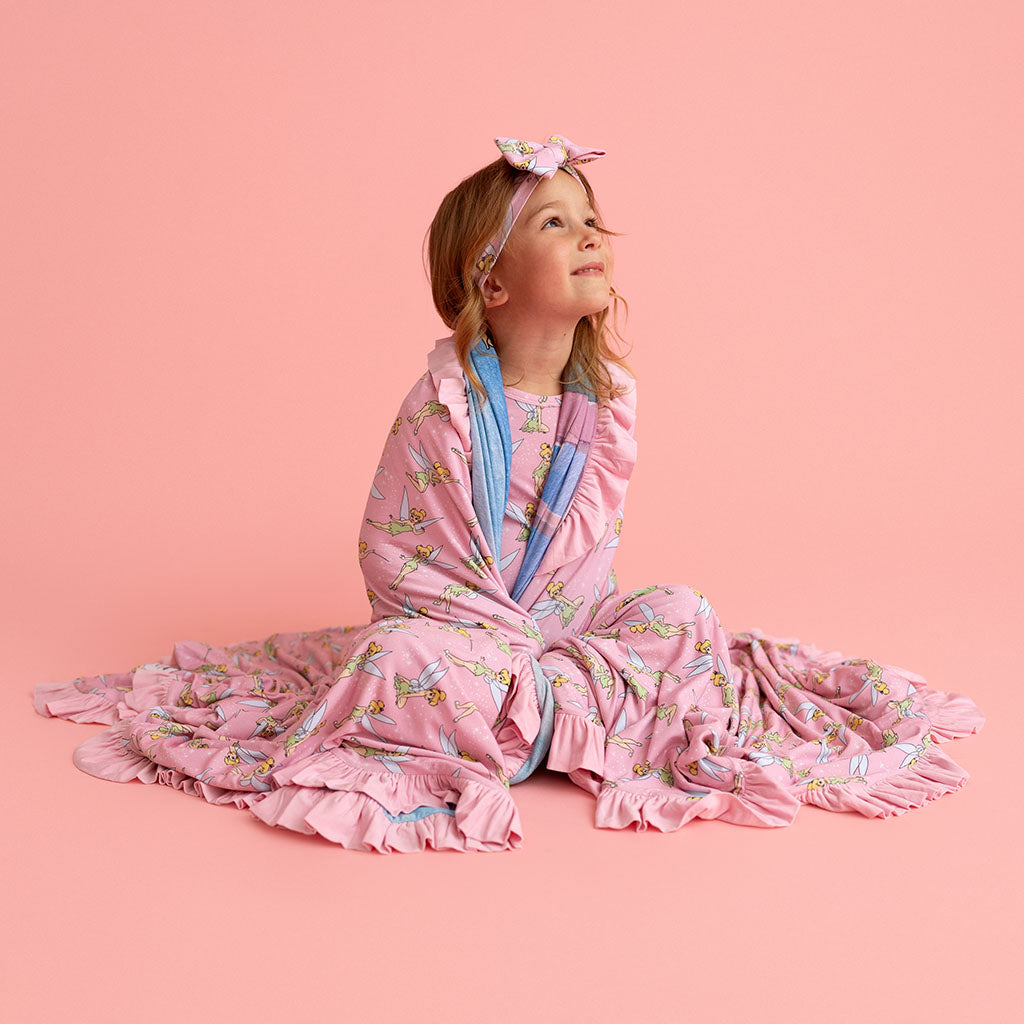 Disney Tinker Bell & Peter Pan Ruffled Luxe Patoo® Blanket