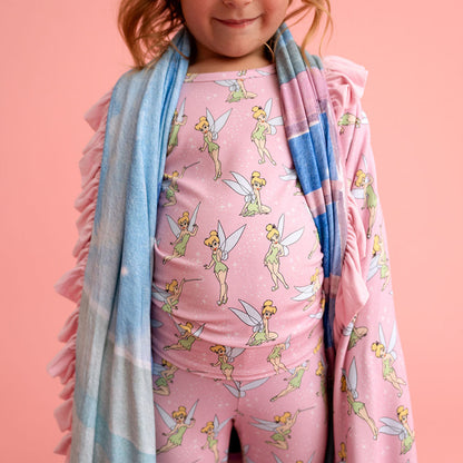 Disney Tinker Bell & Peter Pan Ruffled Luxe Patoo® Blanket