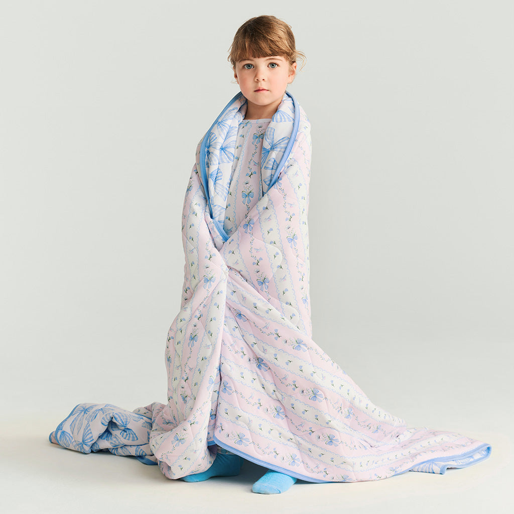 Blythe & Edda Reversible Quilted Patoo® Blanket