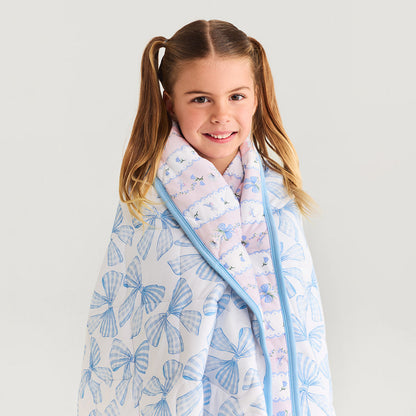 Blythe & Edda Reversible Quilted Patoo® Blanket