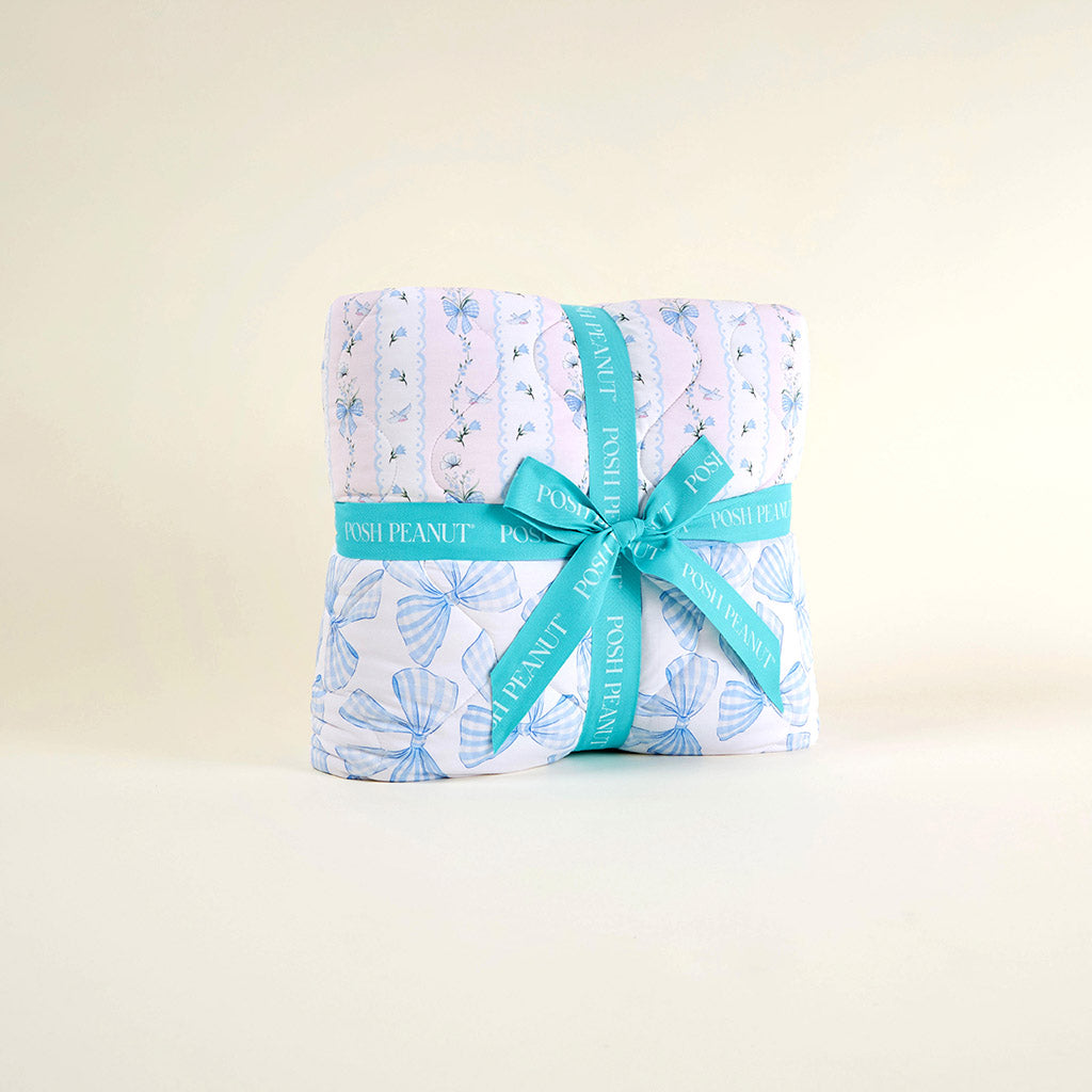 Blythe & Edda Reversible Quilted Patoo® Blanket