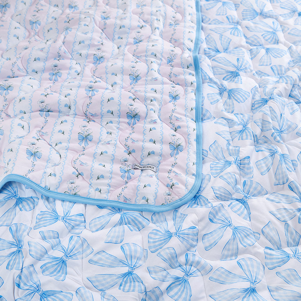 Blythe & Edda Reversible Quilted Patoo® Blanket