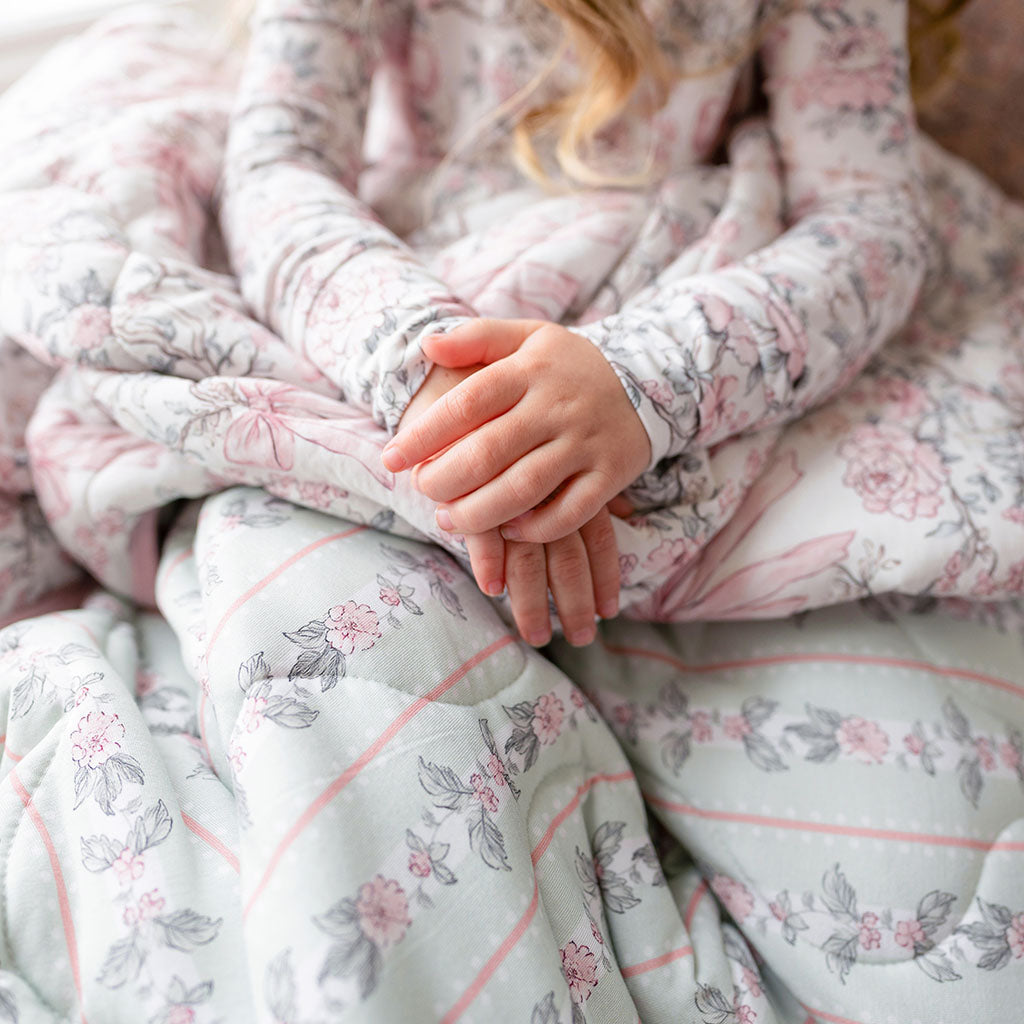 Irene & Susan Reversible Quilted Patoo® Blanket