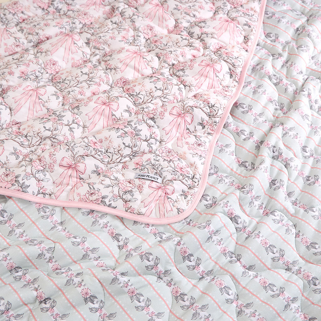 Irene & Susan Reversible Quilted Patoo® Blanket