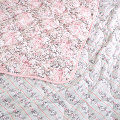 Irene & Susan Reversible Quilted Patoo® Blanket