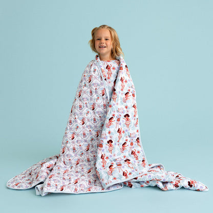 Disney Moana & Pua & Posh Moana Reversible Quilted Patoo® Blanket