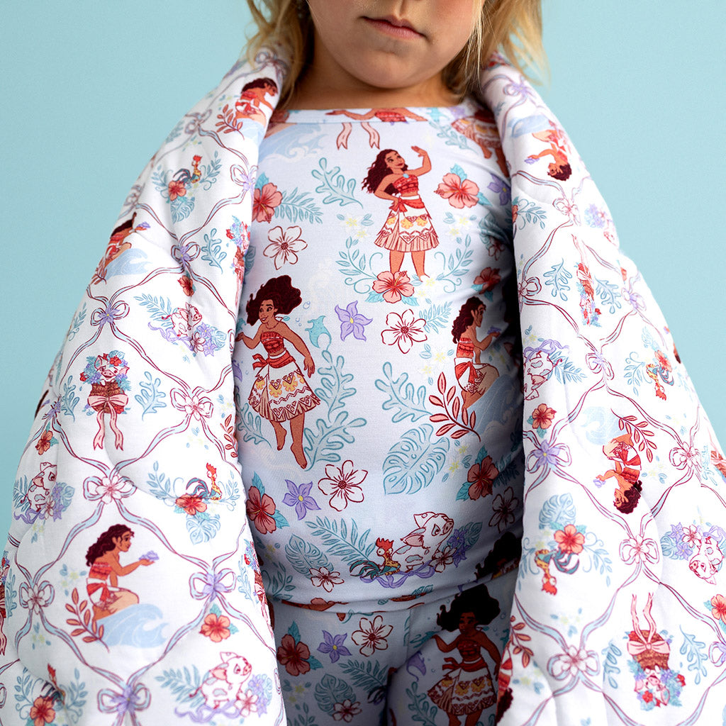 Disney Moana & Pua & Posh Moana Reversible Quilted Patoo® Blanket