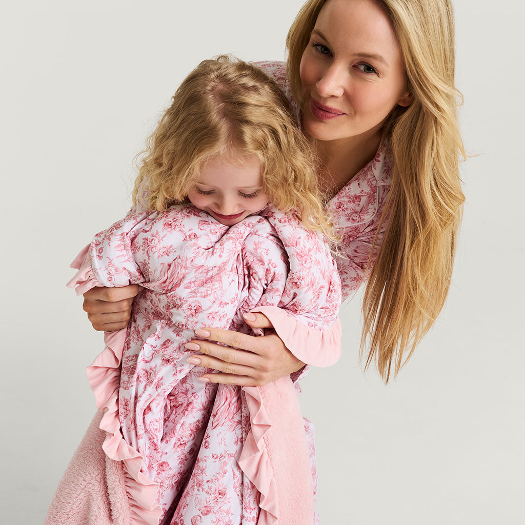 Antoinette Ruffled Luxe Plush Patoo® Blanket