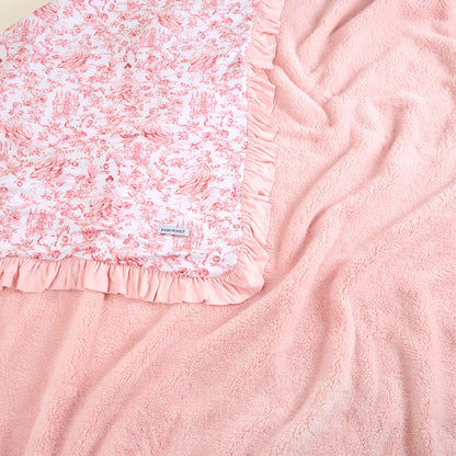 Antoinette Ruffled Luxe Plush Patoo® Blanket