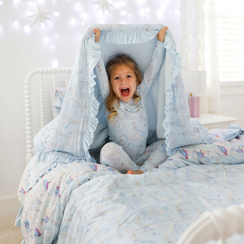 Disney Let It Go Ruffled Luxe Plush Patoo® Blanket