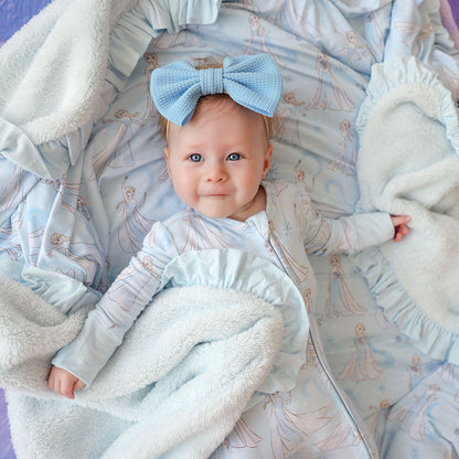 Disney Let It Go Ruffled Luxe Plush Patoo® Blanket