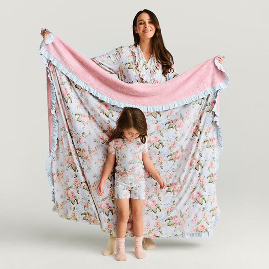 Leigh Ruffled Luxe Plush Patoo® Blanket