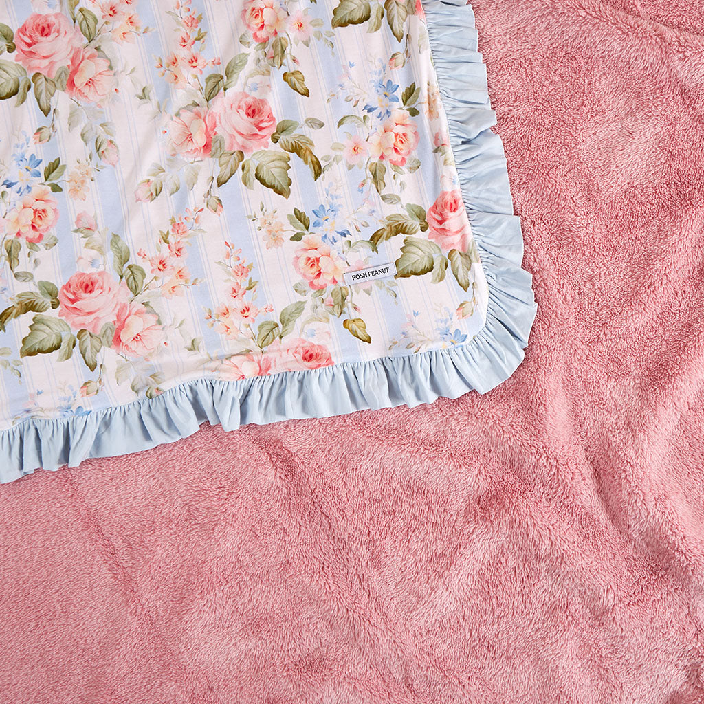 Leigh Ruffled Luxe Plush Patoo® Blanket
