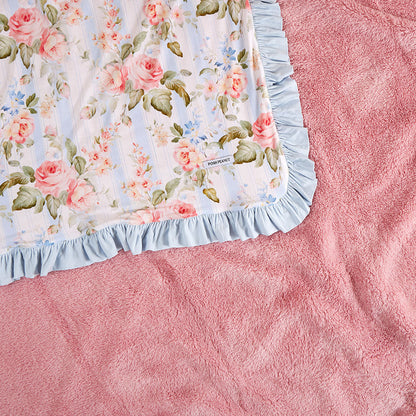 Leigh Ruffled Luxe Plush Patoo® Blanket