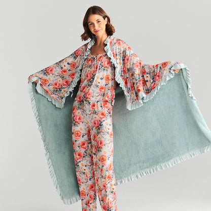 Mary Lou Ruffled Luxe Plush Patoo® Blanket