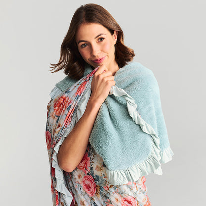Mary Lou Ruffled Luxe Plush Patoo® Blanket