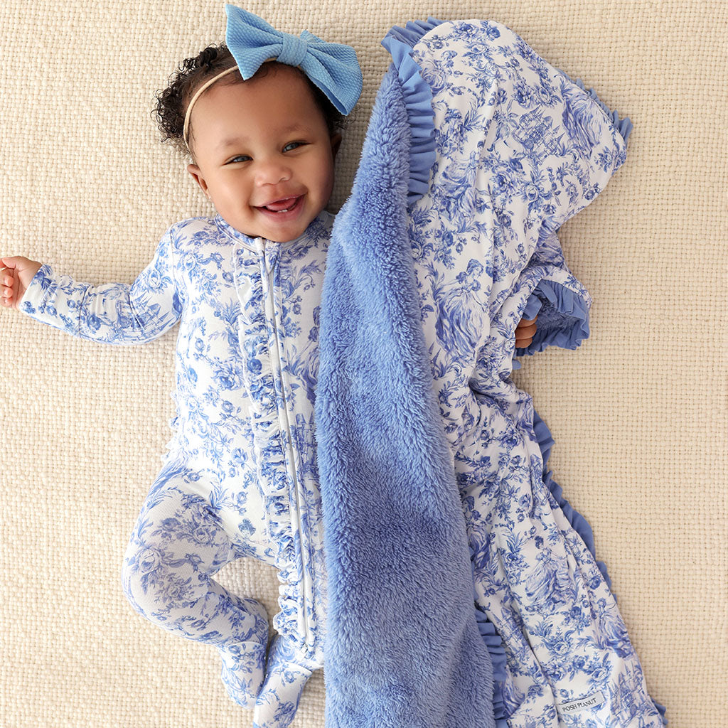 Briar Ruffled Luxette Plush Patoo® Blanket
