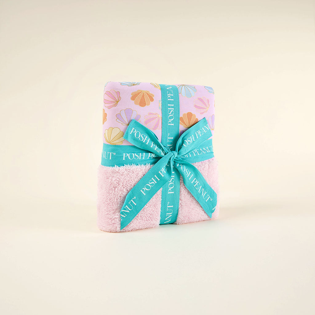 Shelly Pink Ruffled Luxette Plush Patoo® Blanket
