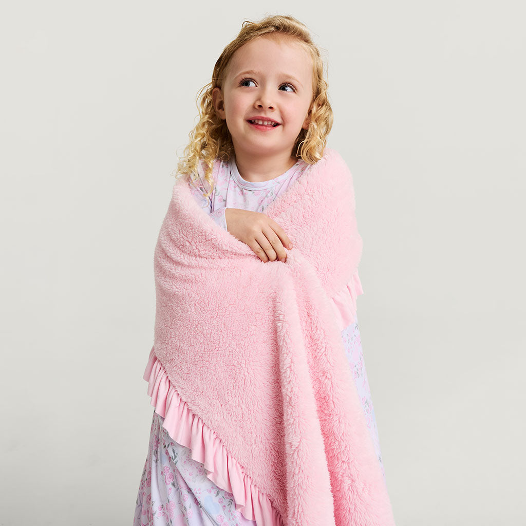 Josephine Ruffled Luxe Plush Patoo® Blanket