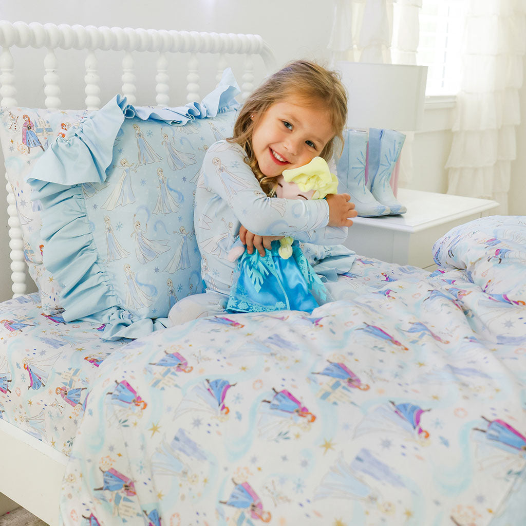 Disney Let It Go Reversible Ruffled Duvet Cover
