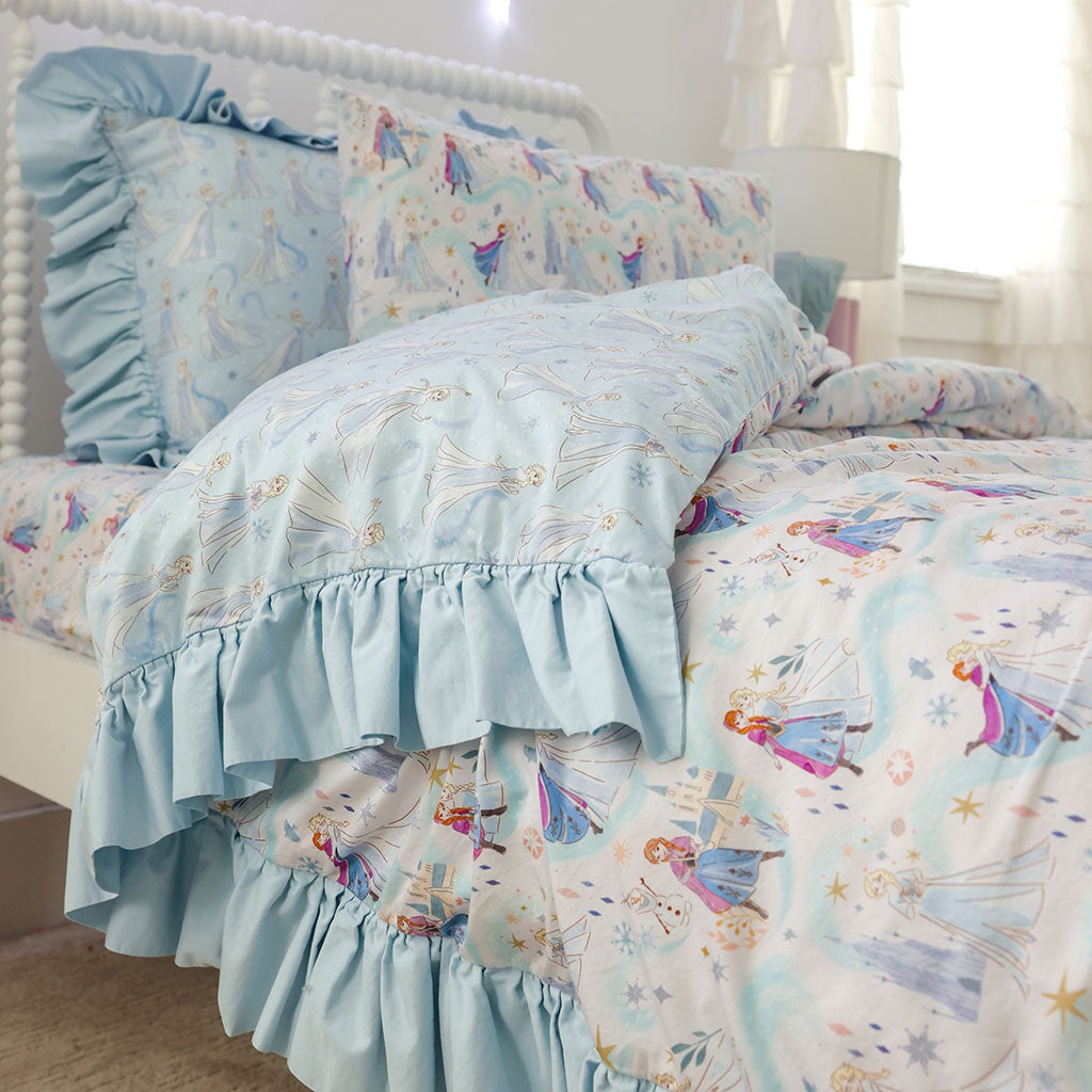 Disney Let It Go Reversible Ruffled Duvet Cover