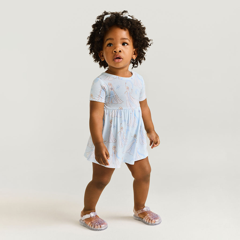 Disney Let It Go Criss-Cross Twirl Bodysuit Dress