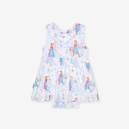 Disney Elsa & Anna Bow Back Bodysuit Dress
