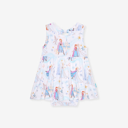 Disney Elsa & Anna Bow Back Bodysuit Dress