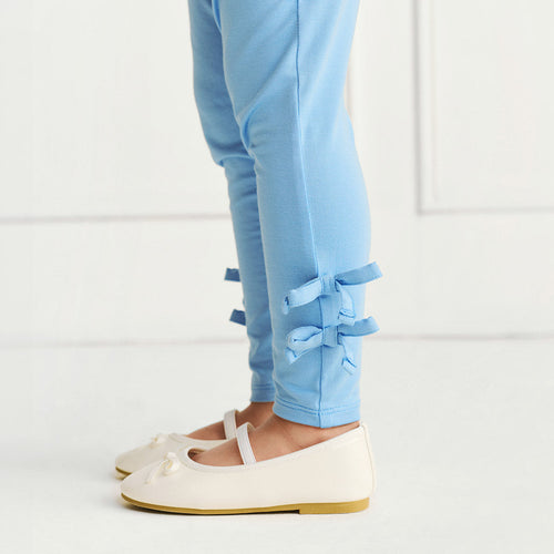 Hattie Blue Bow Leggings