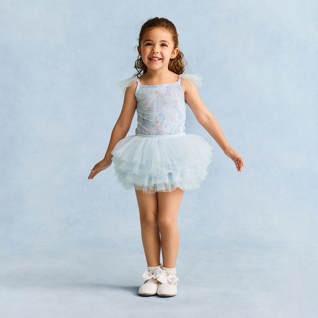 Wintery Blue Tulle Skort