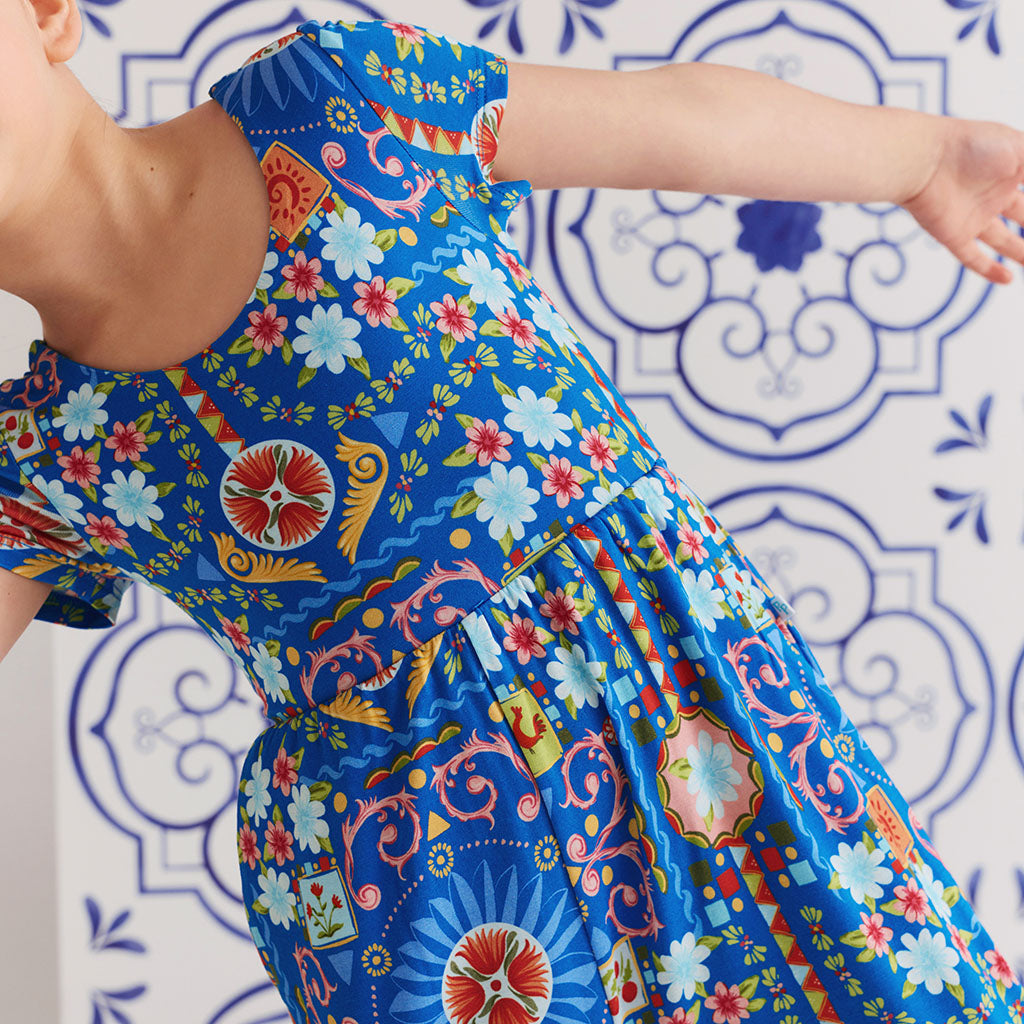 Carretto Tie Back Border Hem Jumpsuit