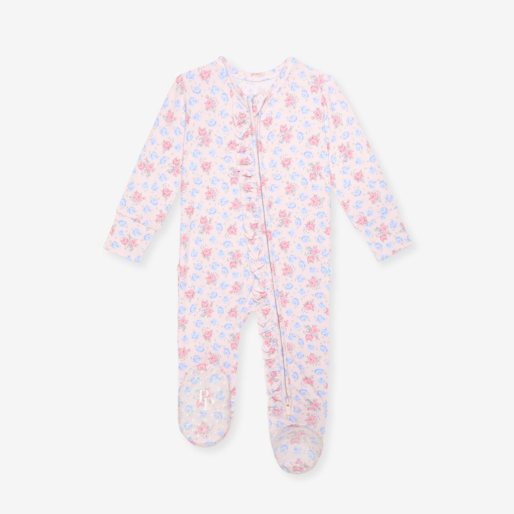 Laney Footie Ruffled Zippered One Piece